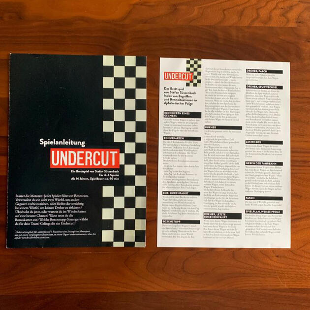 Spiel Detailansicht - Startkurve